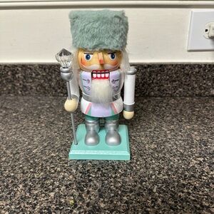Christmas Teal Pastel Whimsical Nutcracker